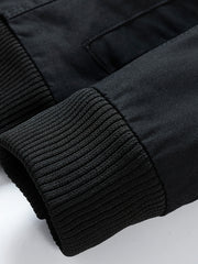 Men's Fleece Jacket Stand Collar Warm Winter Coat