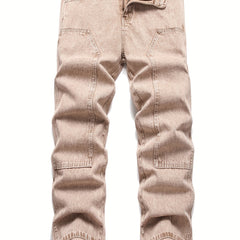 Men's Straight Regular Denim Jeans