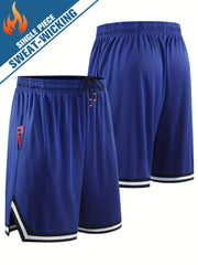 Men's Quick Dry Sports Shorts Elastic Waistband Stretchy Fabric