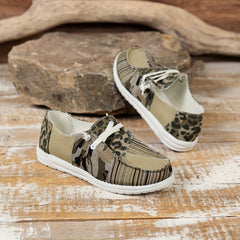 Women's Flat Loafers Lightweight Canvas Shoes