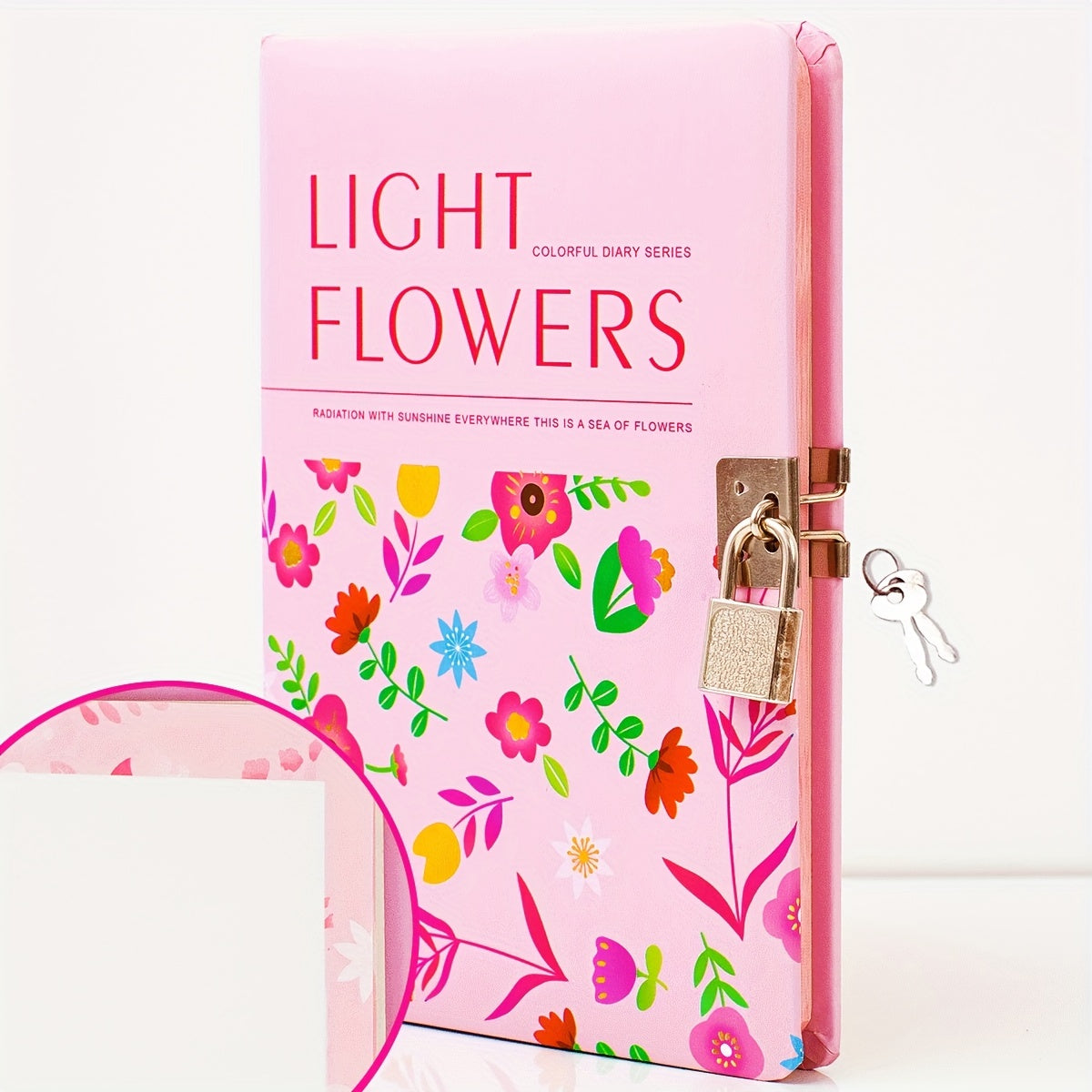Flower Lockable Diary A5 160 Pages 100GSM Paper