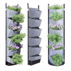 1pc Hanging Vertical Garden Wall Planter with 6 Pockets