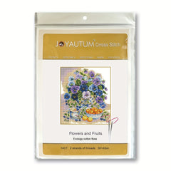 High Cotton Thread Flowers & Fruits DIY Embroidery Set