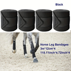 4pcs Horse Leg Warmers Leg Protectors for Tied Straps