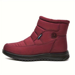 Women's Snow Boots Side Zipper Waterproof Anti-slip Outdoor Booties