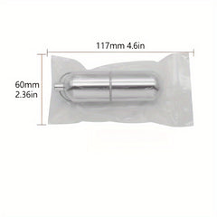 Stainless Steel Waterproof Pill Case Keychain - Outdoor Travel Camping Holder