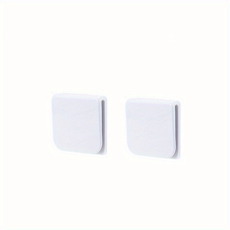 2pcs Adhesive Shower Curtain Clips, Prevent Splashing, Secure Curtains
