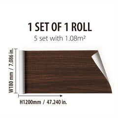 Wood Grain Pattern Floor Stickers Waterproof Non-slip Tile Stickers