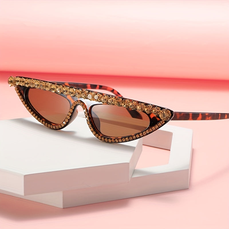 Rhinestone Cat Eye Sunglasses Women UV400