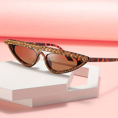 Rhinestone Cat Eye Sunglasses Women UV400