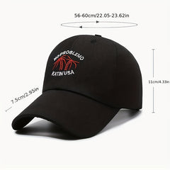 Coconut Tree Embroidered Sunblock Hat Couple Cap