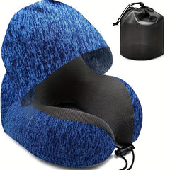 Portable U Shaped Pillow Memory Cotton Neck Pillow for Travel