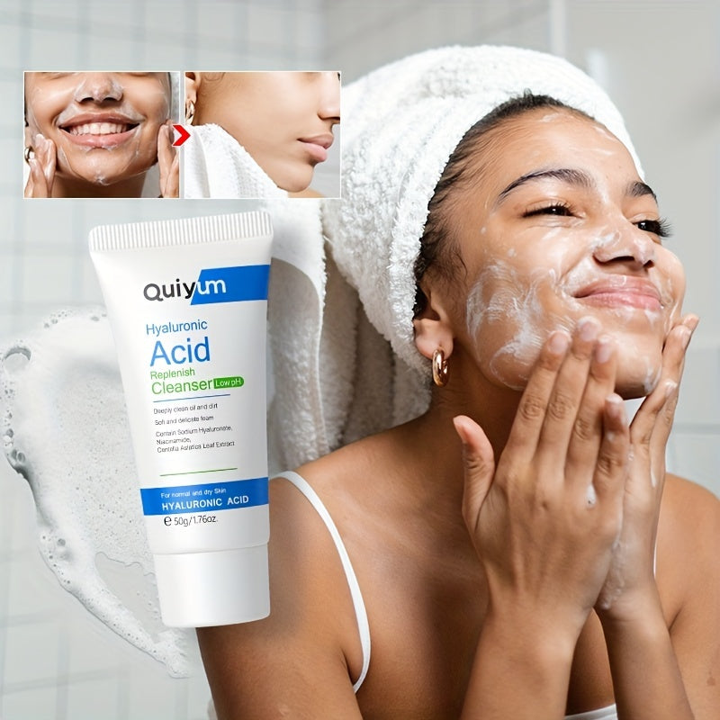 Hyaluronic Acid Cleanser 50g Gentle Face Wash Control Brighten Skin Tone