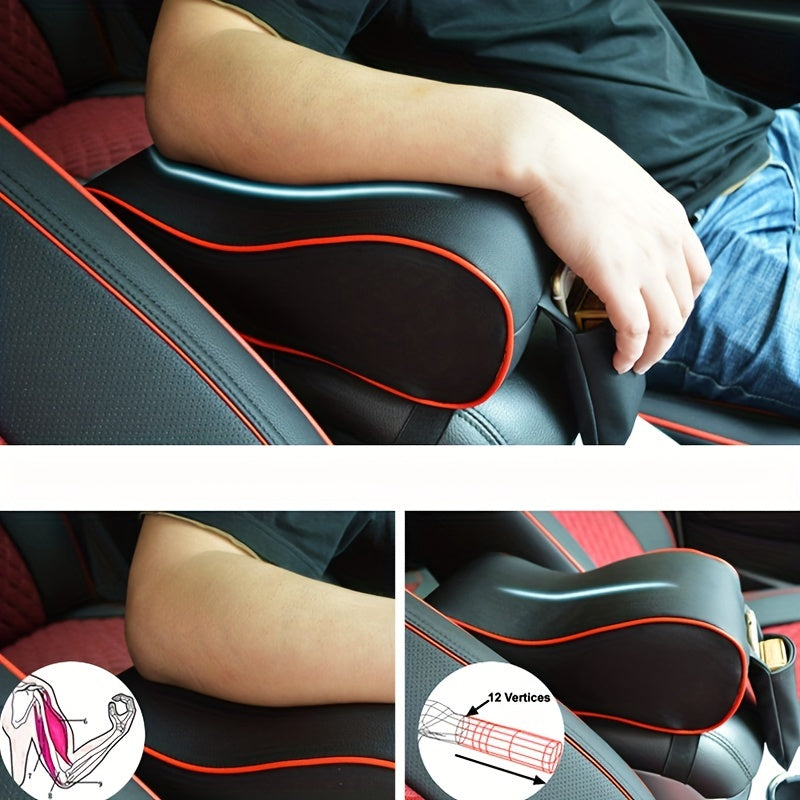 Universal PU Leather Car Armrest Pad Auto Central Console Seat Box Mat Cushion