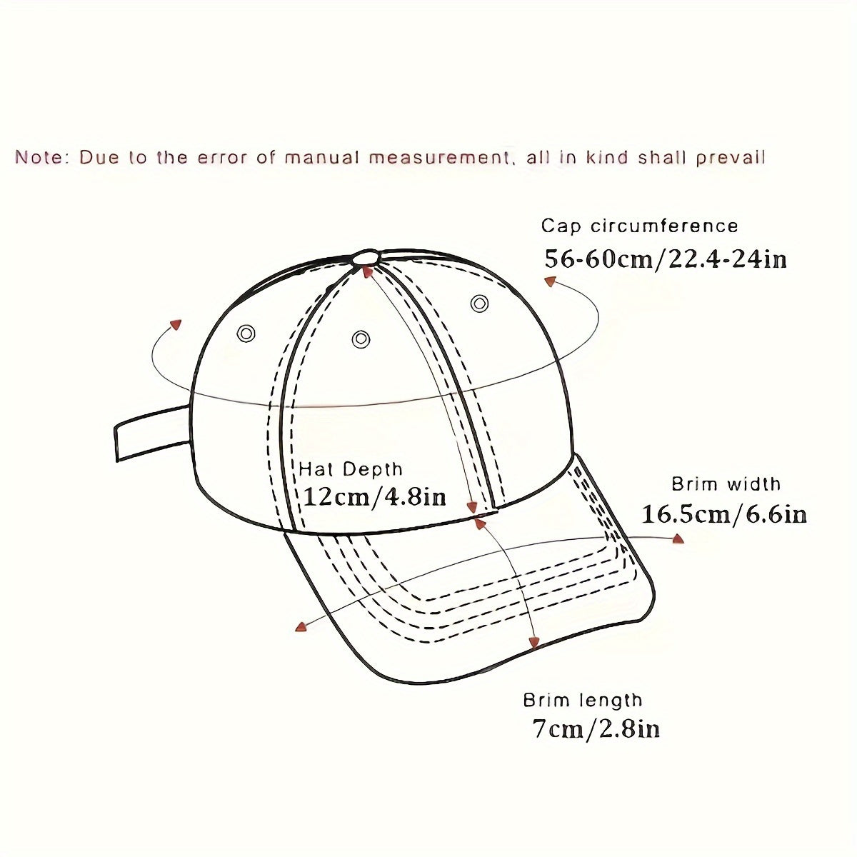 Letter Printed Baseball Caps For Men Breathable Dad Hat