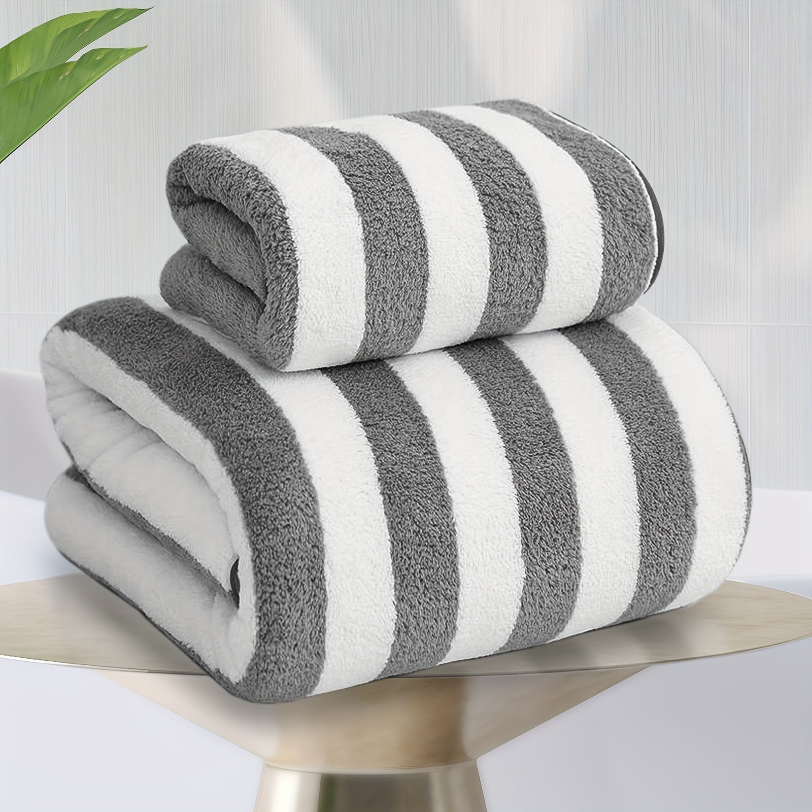 8pcs Microfiber Towel Set - Quick Dry & Soft Towels for Bathroom and Beach