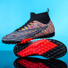 High Performance Unisex Turf Football Boots Anti Skid Lace Up