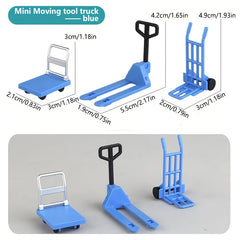 Mini Forklift Truck Toy Set Plastic Pallet Jacks Durable Finger Toys