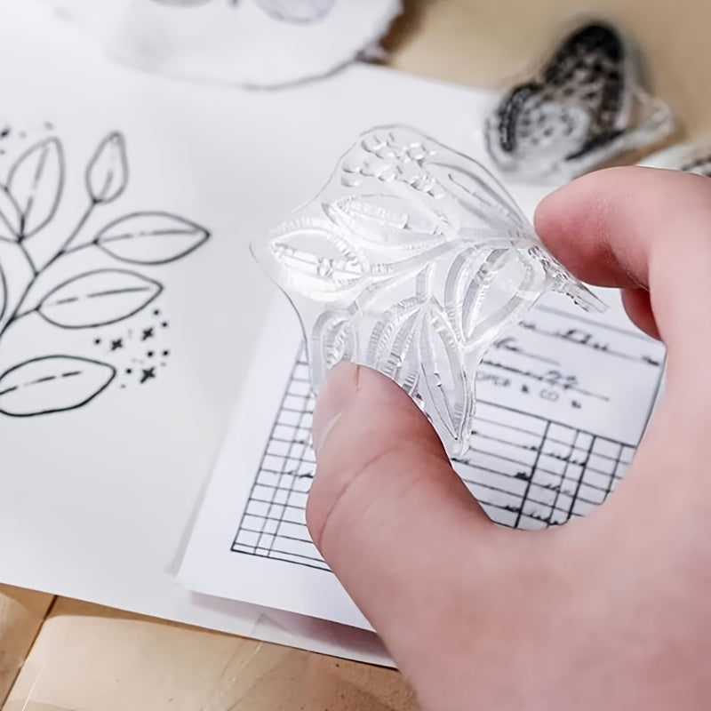 Transparent Water Drop Silicone Stamp for Crafting