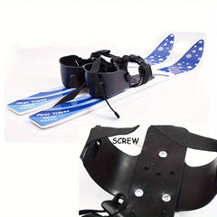 Snow Skiing Pole Set with Bindings for Beginners