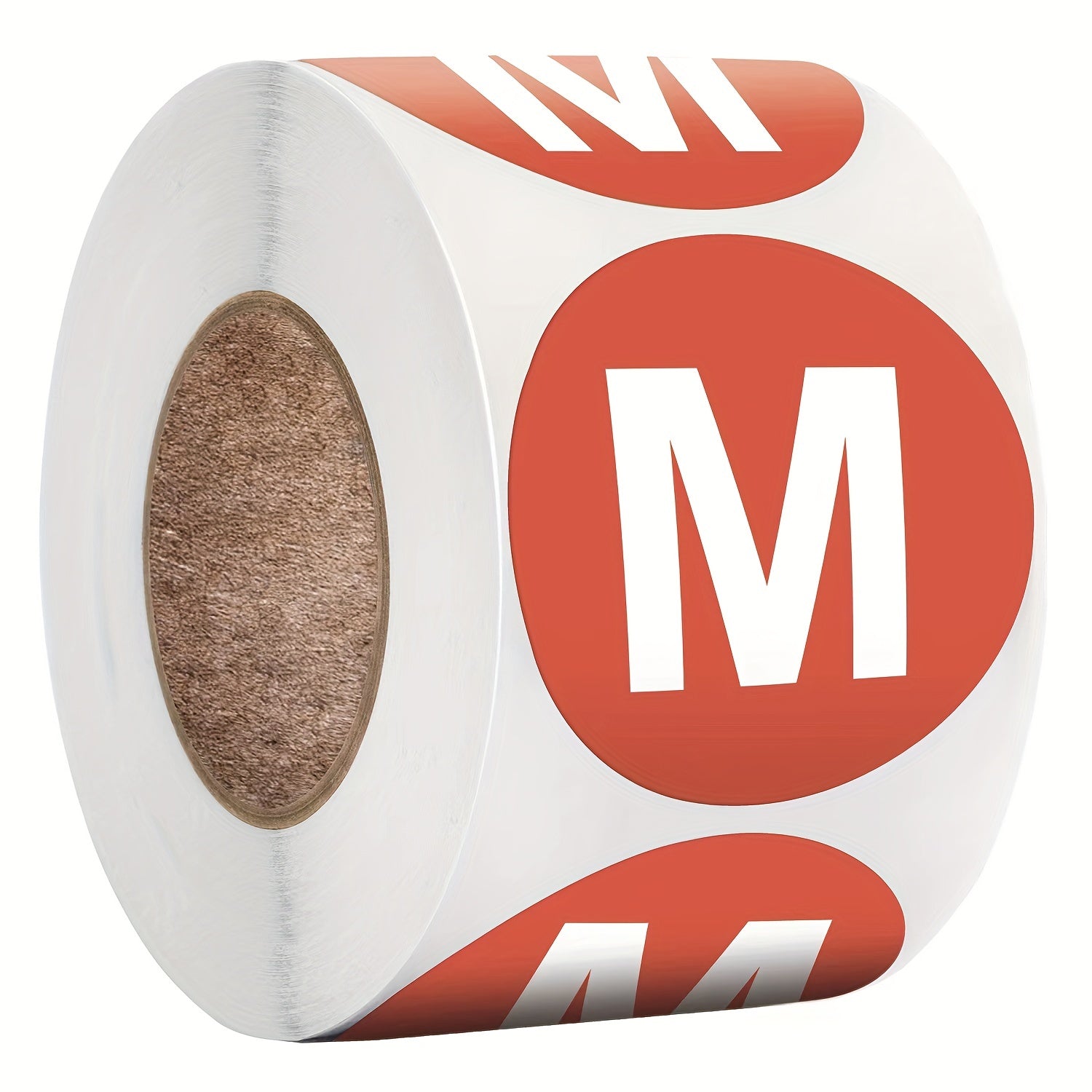 500pcs 1inch Size Label Sticker Roll XS-XXXL