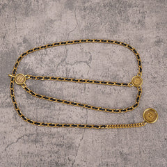 Thin Waist Chain Braided Belt for Women
