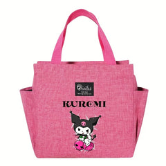Kuromi Lunch Bag Bento Carrier Insulated Cooler Adorable Cartoon Design