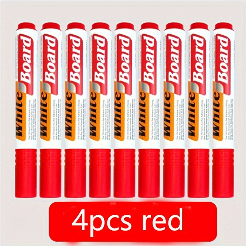 4pcs Whiteboard Markers for Teachers & Office Use