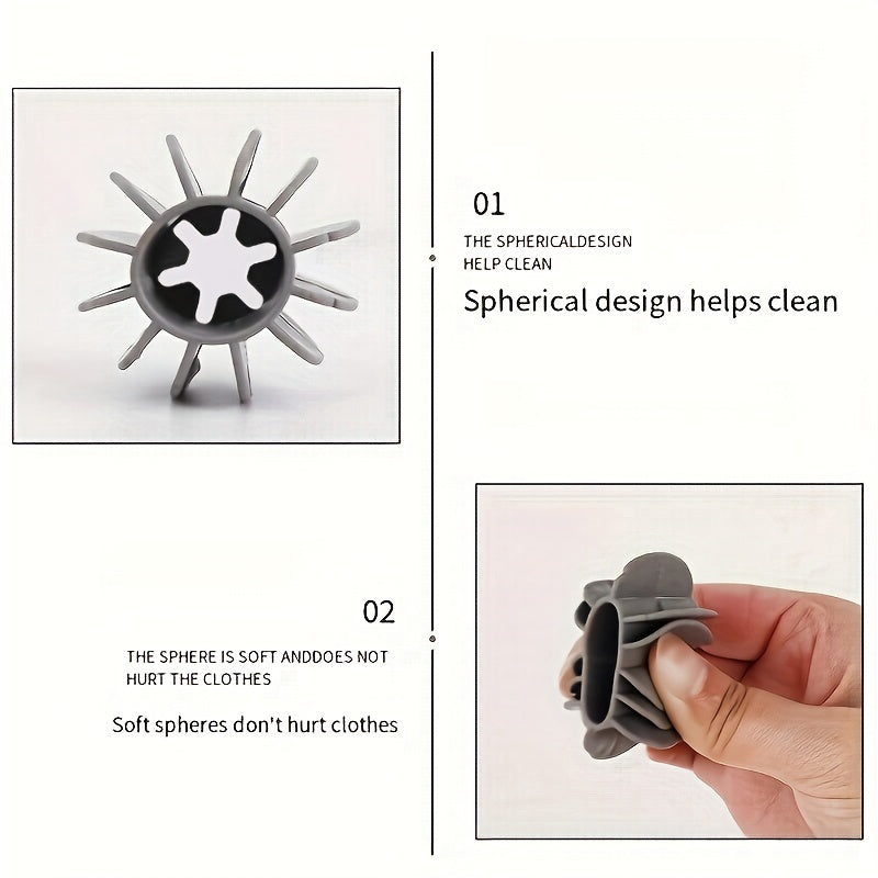 5pcs Reusable Silicone Laundry Ball For Pet Hair Removal