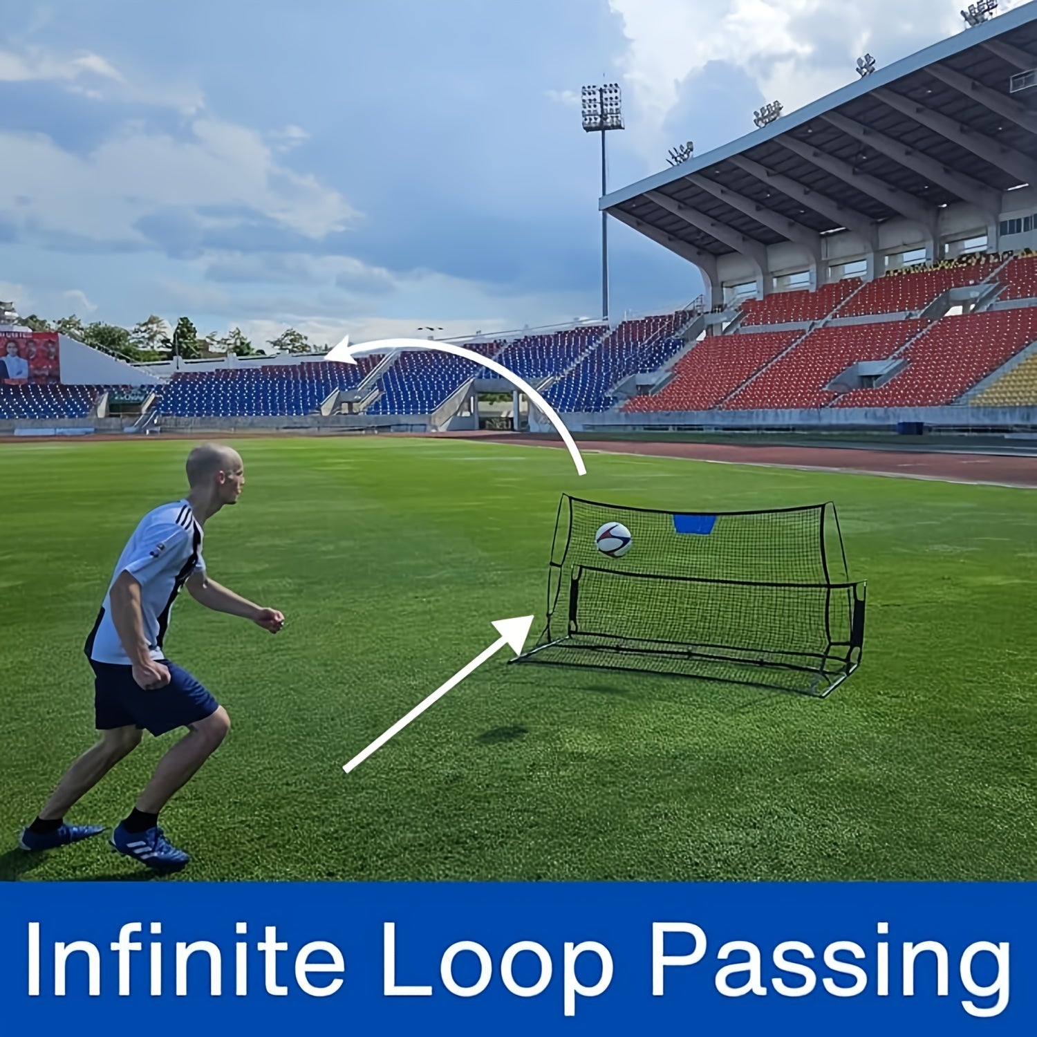 Portable Soccer Rebounder Trainer Net for Indoor & Outdoor Training