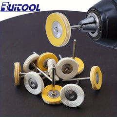 10pcs Leather Buffing Wheel 3x25mm Polishing Grinding Disc Rotary Tool
