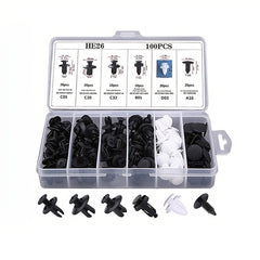 100pcs Mixed Car Body Push Retainer Pin Bumper Door Trim Panel Fastener Clip