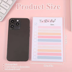 4pcs Designs To Do List Notepad 200 Sheets - Daily Planner Adhesive Memo Pad
