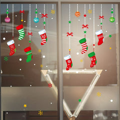 Christmas Window Sticker Stocking Vinyl Decoration