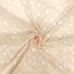 1yd Comfortable Embroidered Chiffon Fabric for DIY Clothes Pants Dress