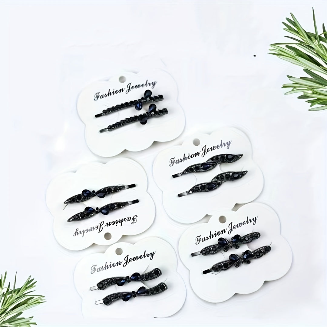 Crystal Hair Pin for Side Hair Bang Girls Clip