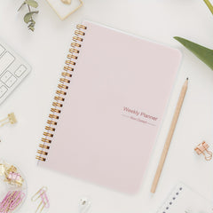 1pc Weekly Planner Notebook Set Undated Planner And Healthy Habit Cultivator