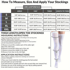 1 Pair Anti Embolism Stockings for Women Men 15 20 mmHg Compression Socks