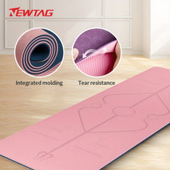 Thick Non Slip Yoga Mat - Ideal Christmas Gift for Fitness Fans