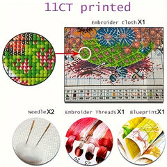 Cross Stitch Living Room Decoration Set