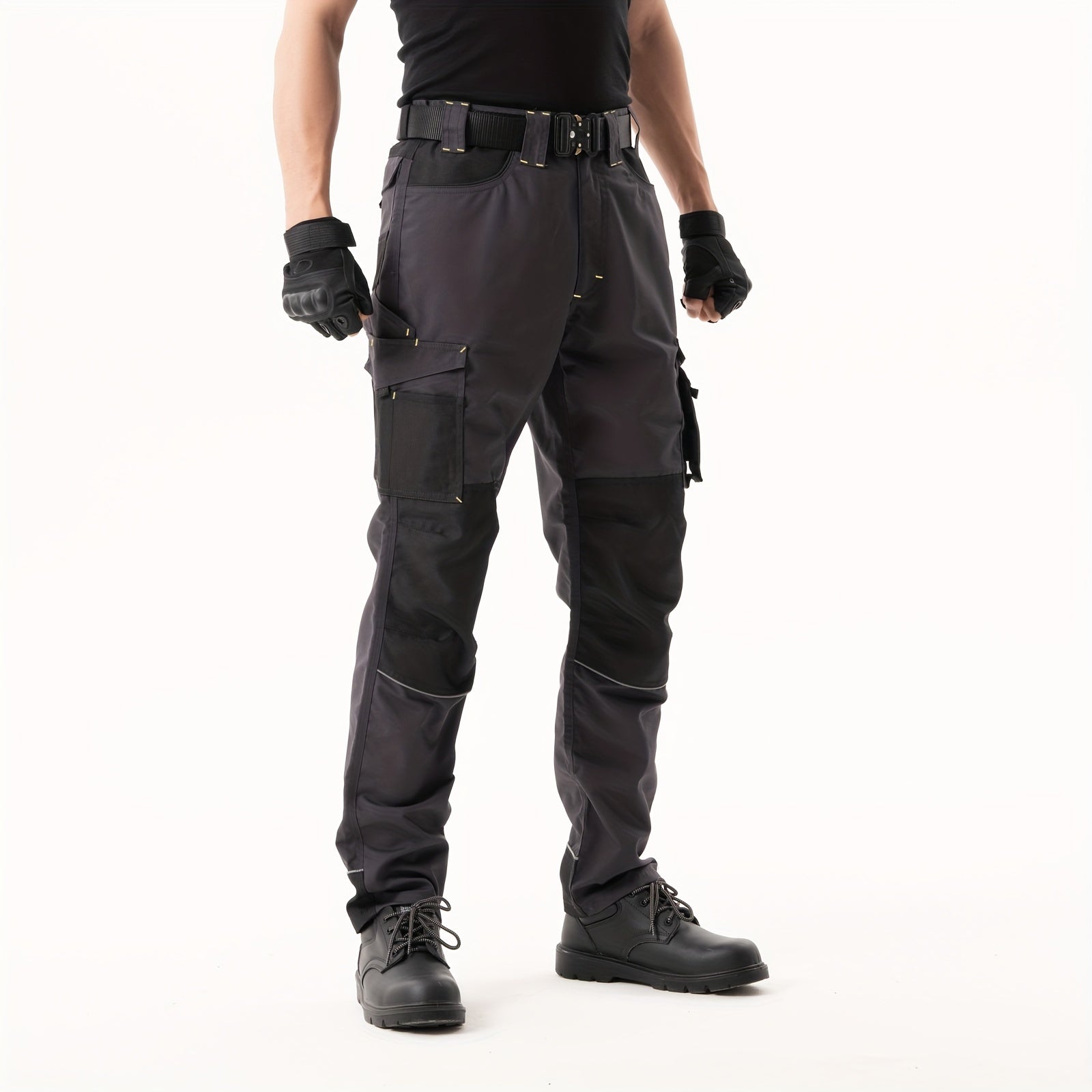 Men's Thick Safety Work Trousers with Knee Protection