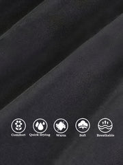 Men's Solid 2-Piece Sportswear Set Long Sleeve T-Shirt & Legging Gym Fitness