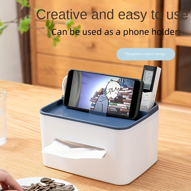 Desktop Storage Box Tissue Box Drawer Paper Box Remote Control Organizer