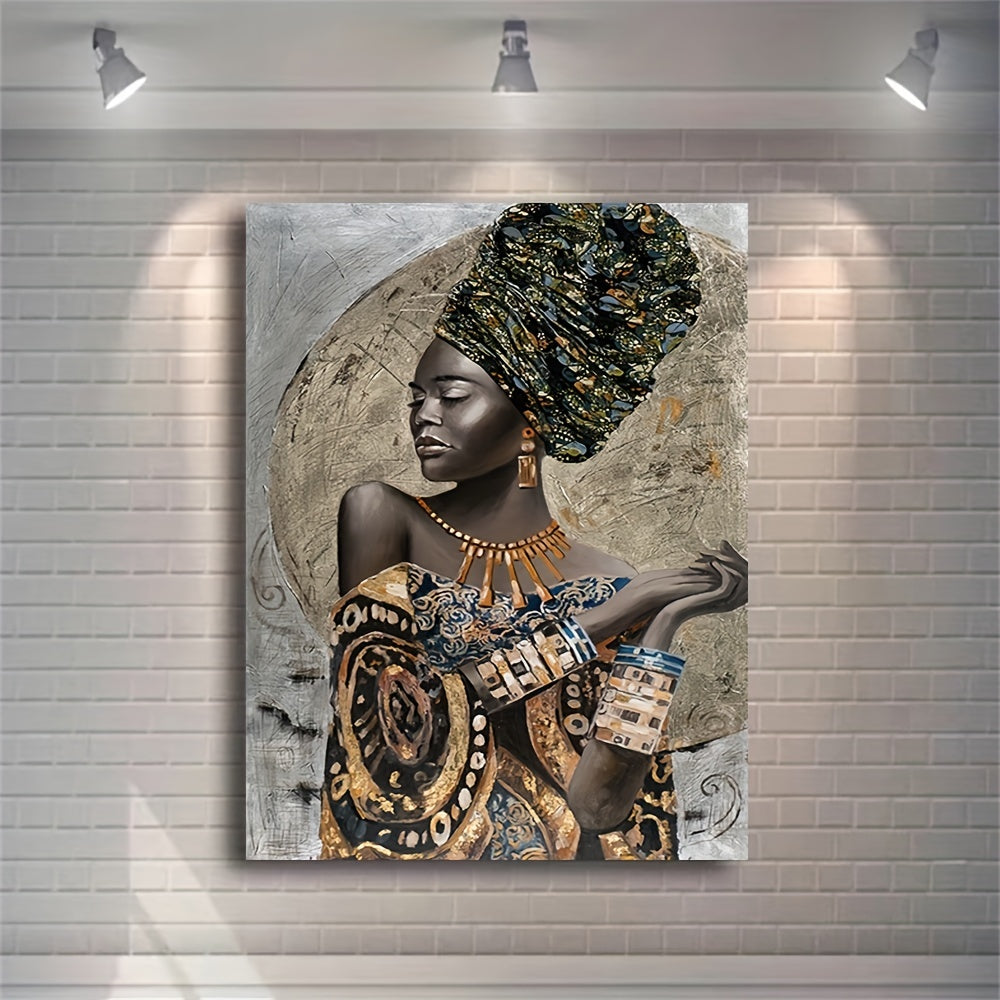 Abstract Canvas African Woman Graffiti Painting Wall Art