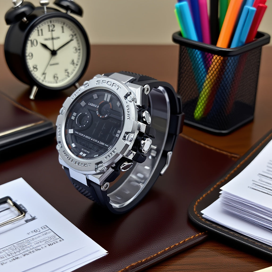 Boys' Digital Watch with Alarm Stopwatch Timer