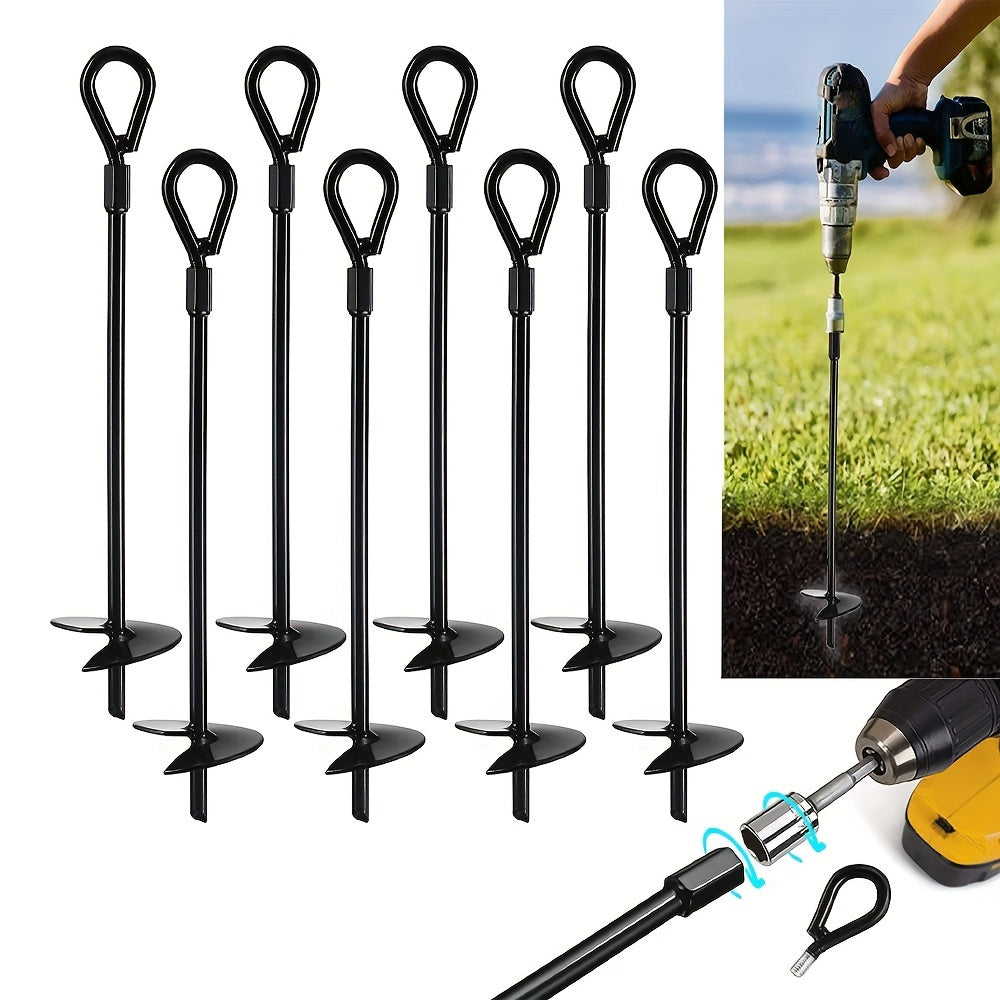 4pcs Tent Ground Anchors Heavy Duty Ground Anchors For Swings Outdoor Camping