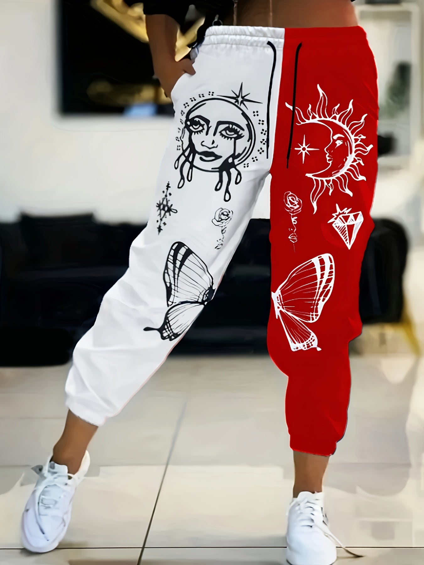 Women's Plus Sun & Moon Colorblock Trousers