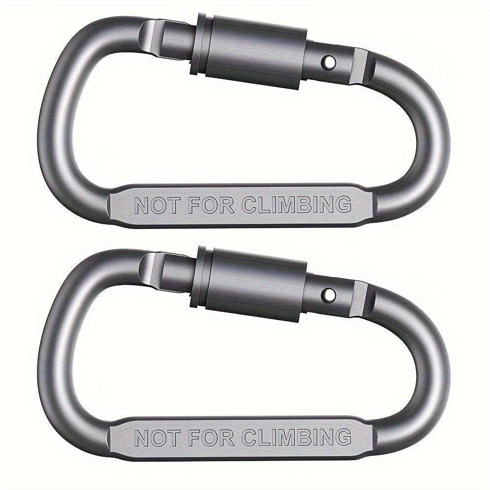 4pcs Aluminum D-ring Lock Buckle Backpack Water Cup Key Chain