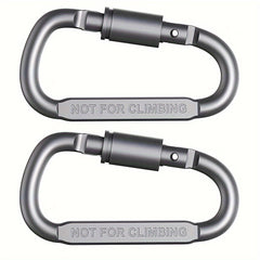 4pcs Aluminum D-ring Lock Buckle Backpack Water Cup Key Chain