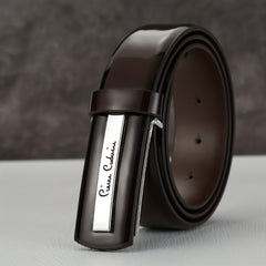 Classic Leather Men's Belt in Black Color